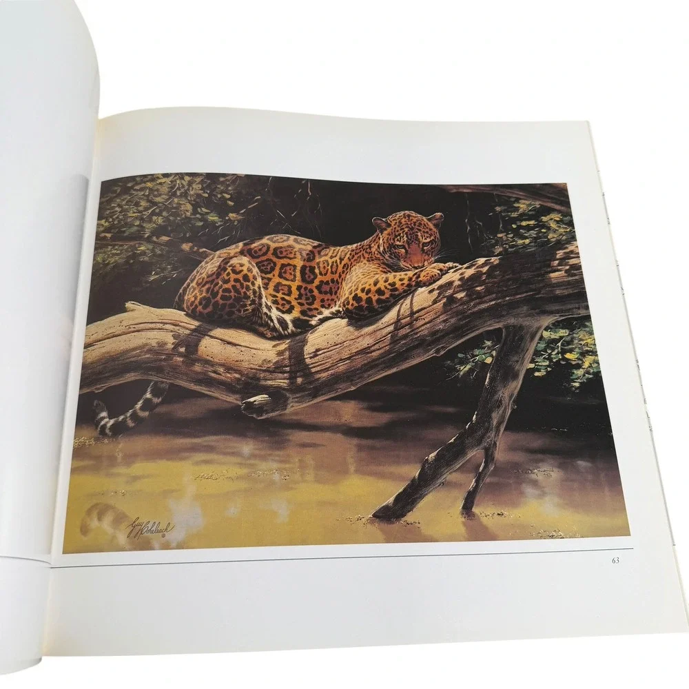 VTG The Big Cats The Paintings of Guy Coheleach Nancy Neff 1982‎ Hardcover Book